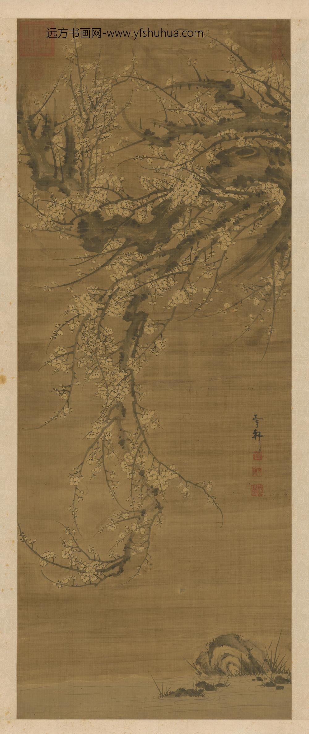 孙启梅花轴