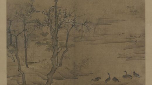 宋 宋人寒汀落雁图轴.jpg