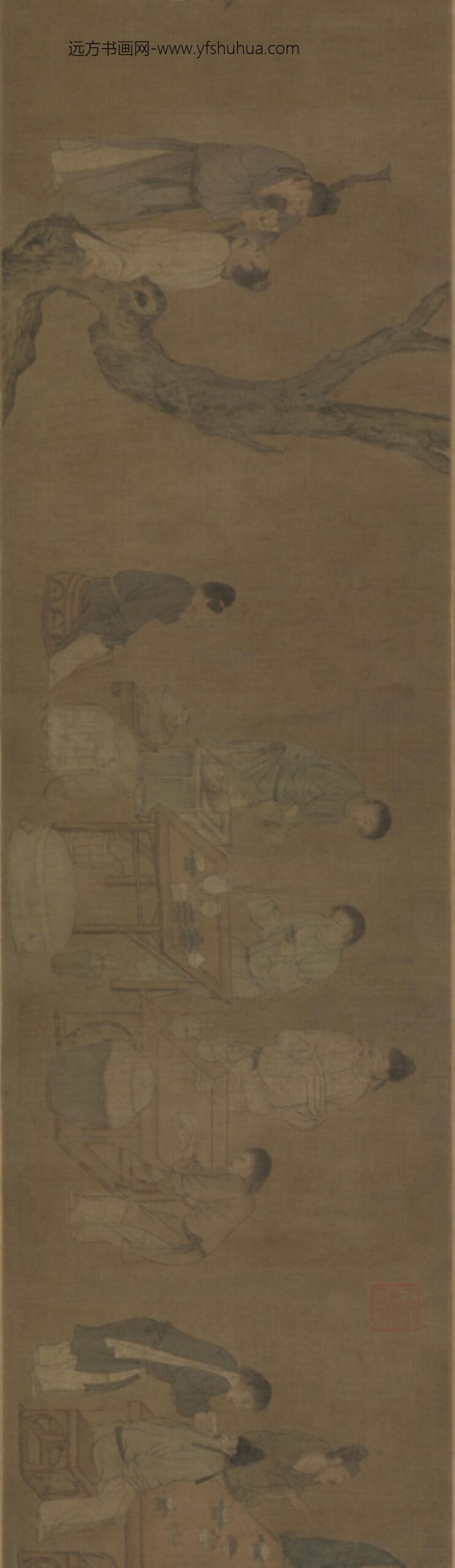 宋-宋人春宴图卷_