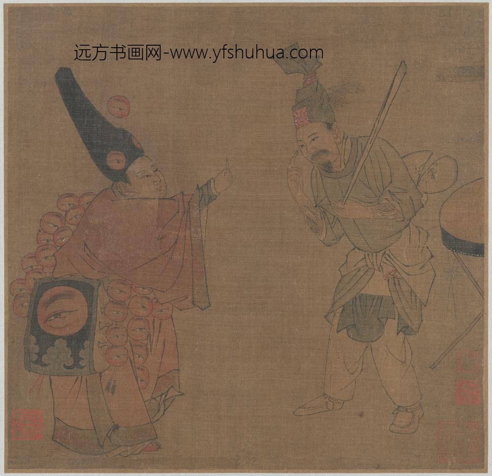 宋-宋人杂剧册页