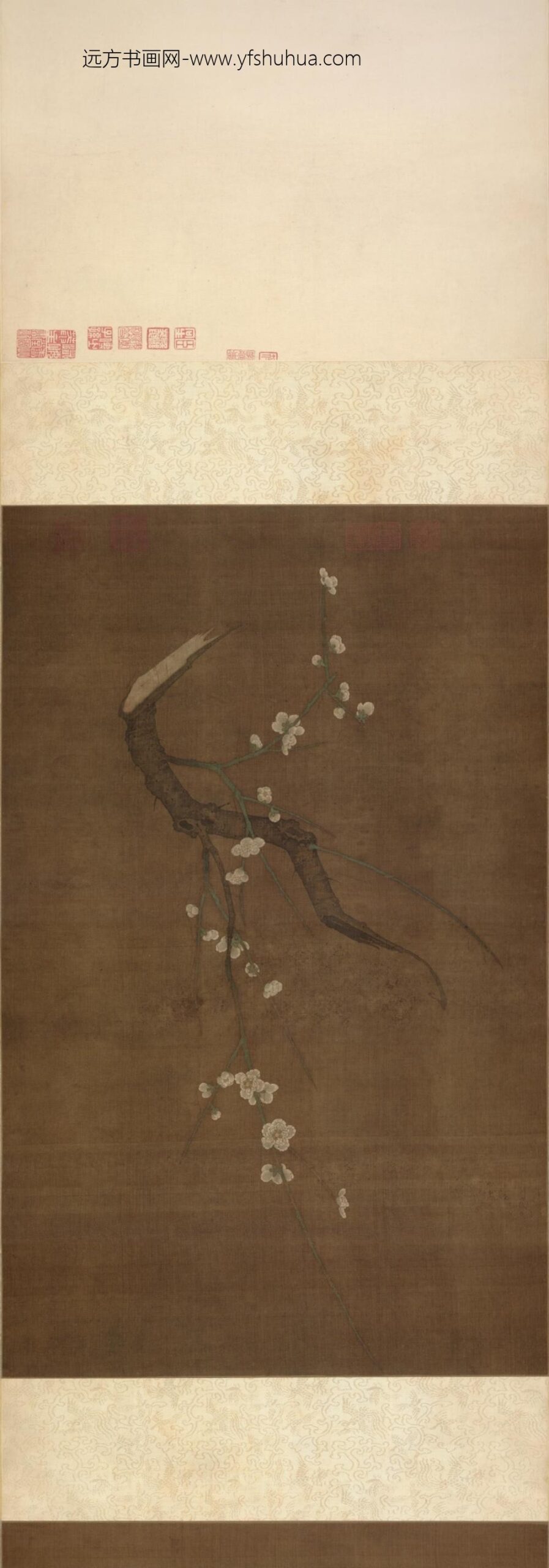 宋-宋人花卉四段卷_