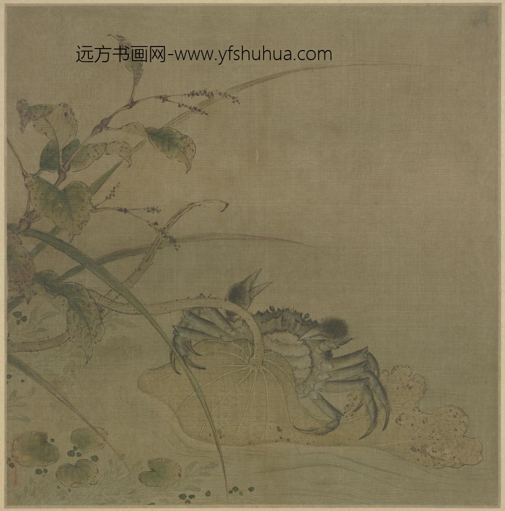 宋-宋人荷蟹单页