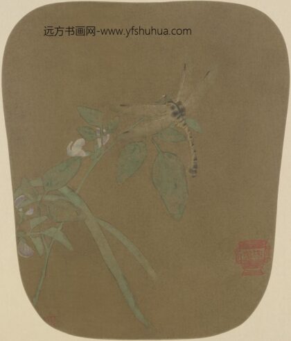 宋 宋人豆花蜻蜓图页.jpg