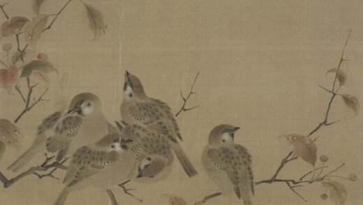 宋 宋人集绘册 宋人瓦雀栖枝页.jpg