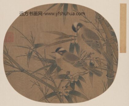 宋 宋元明画册 宋人白头丛竹图页.jpg
