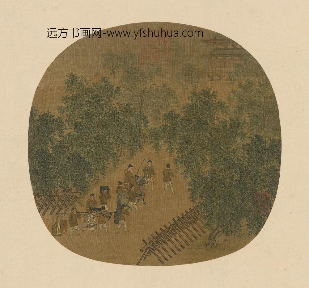 宋人春游晚归页