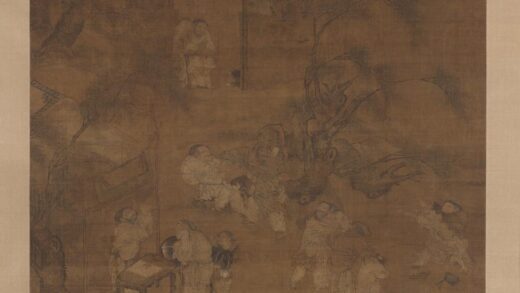 宋人柳荫群盲图轴.jpg