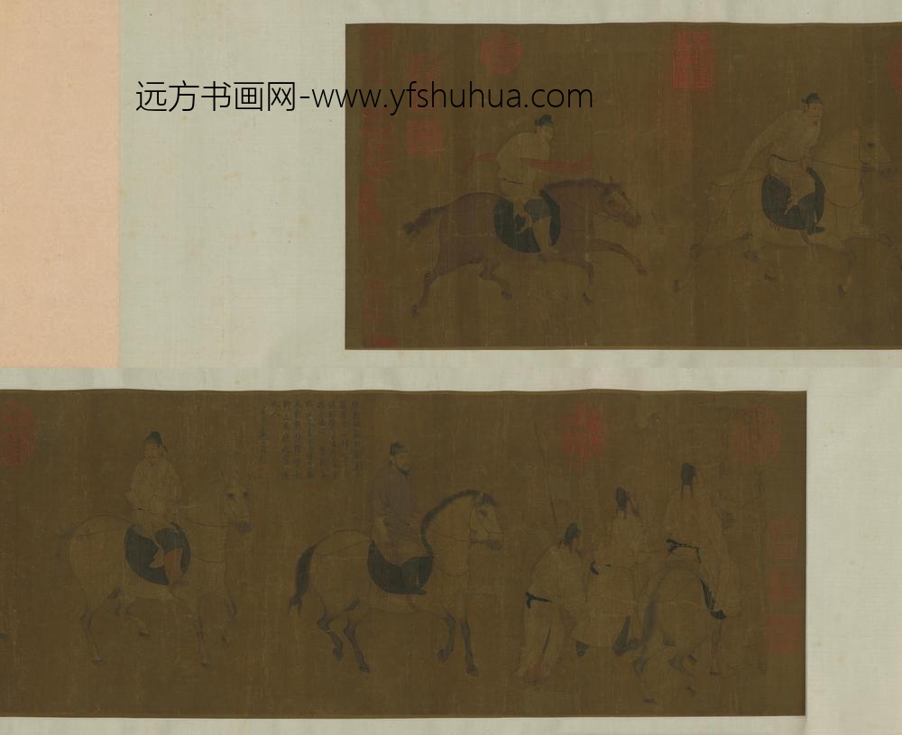 宋人游骑图卷