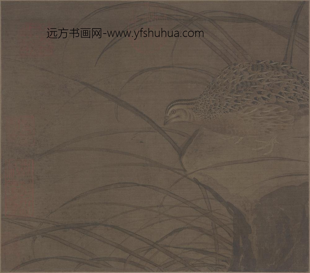 宋人鹌鹑图页