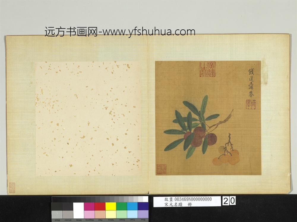 宋元名迹册-宋钱选枇杷杨梅