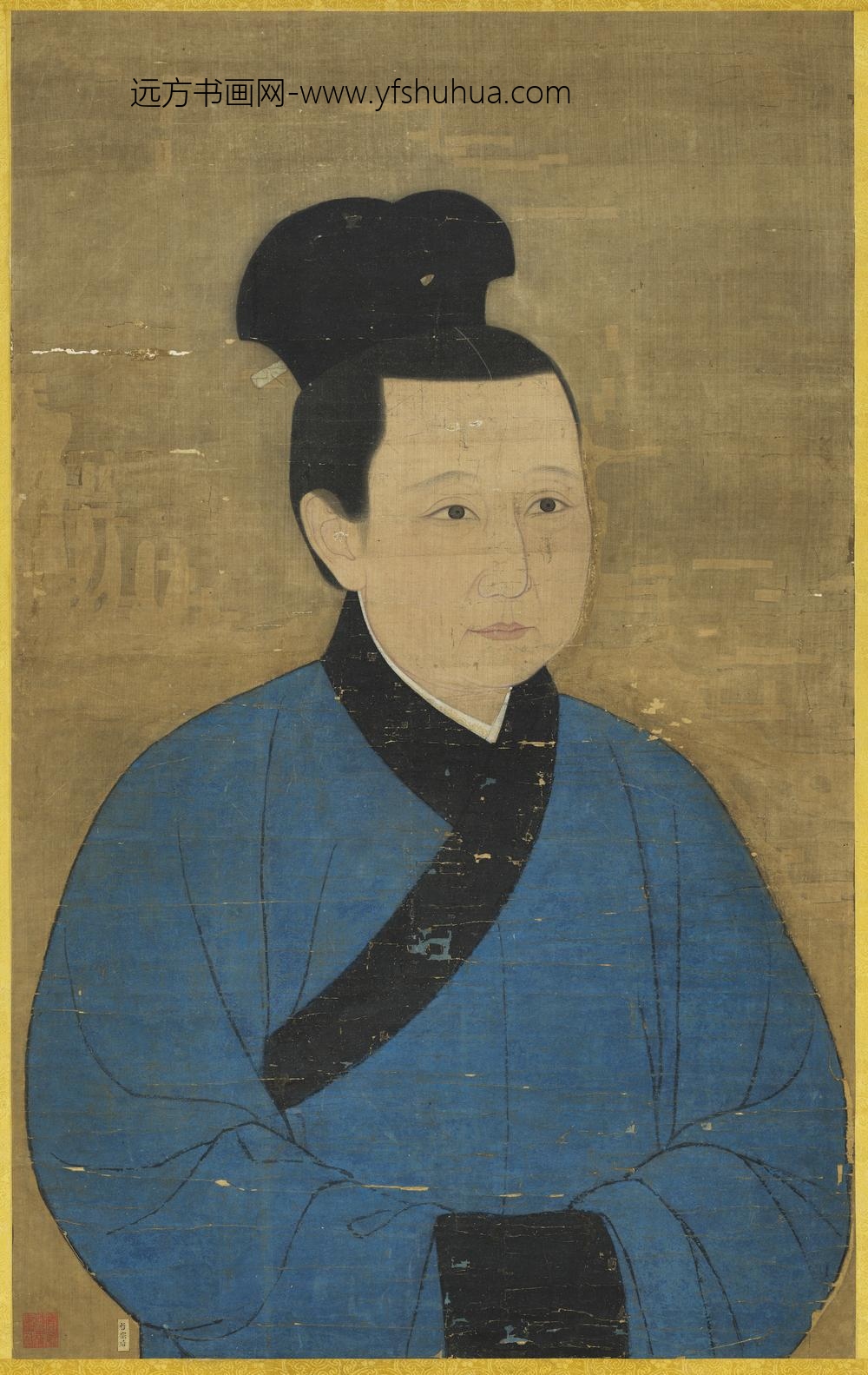 宋哲宗后坐像轴