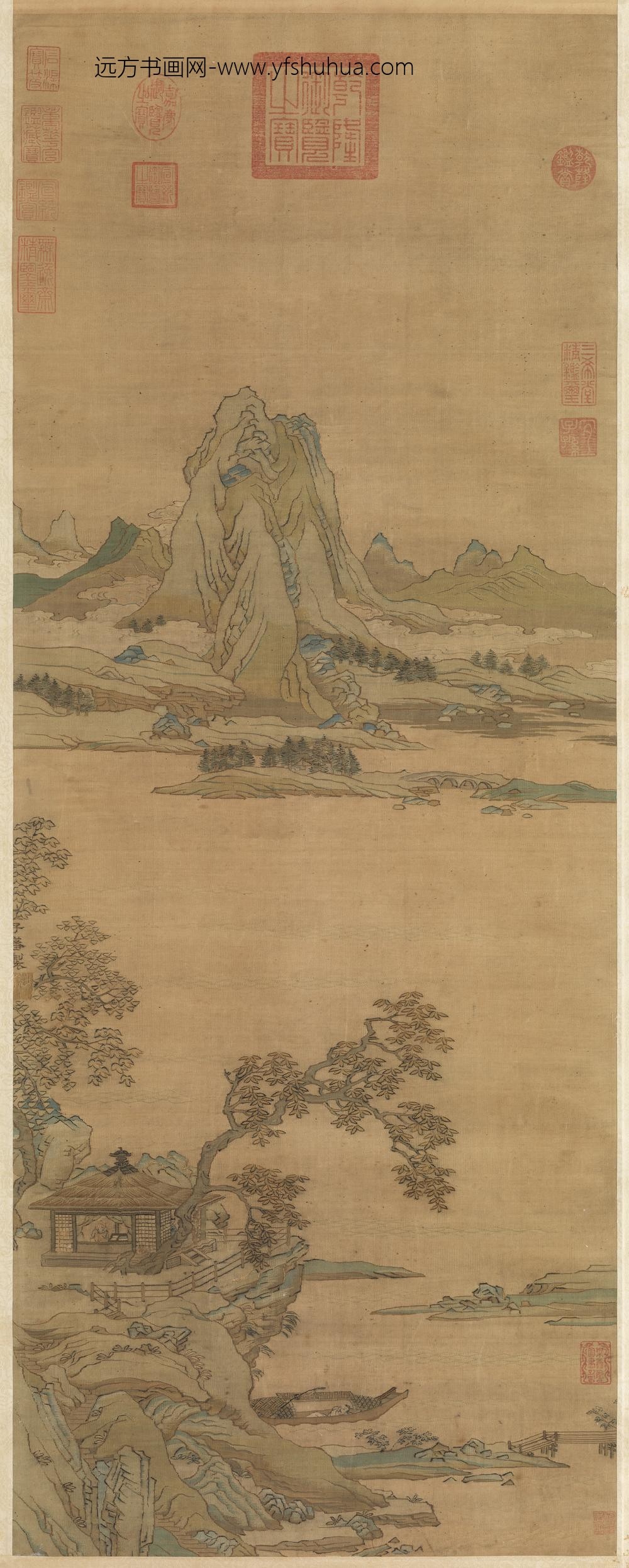 宋织山水轴