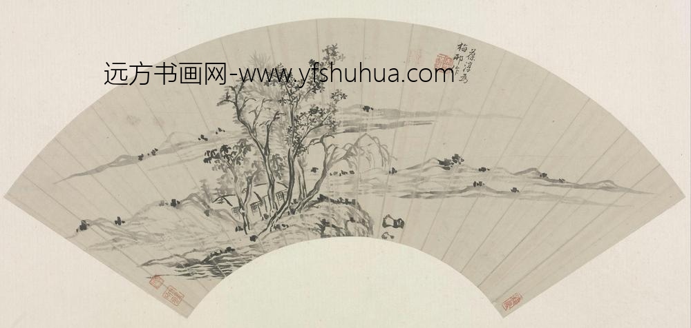 宋葆淳山水图扇页