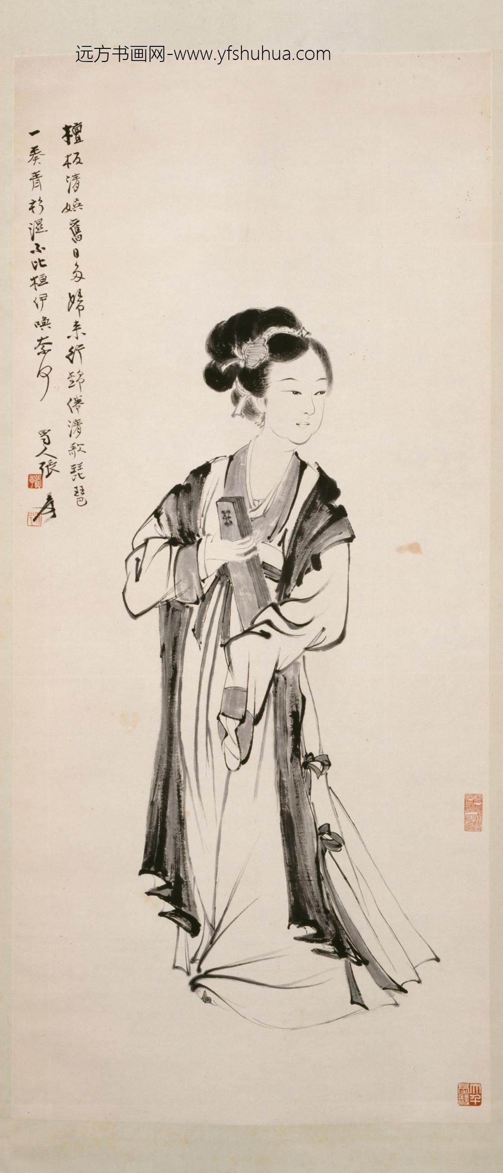 -张爰仕女轴