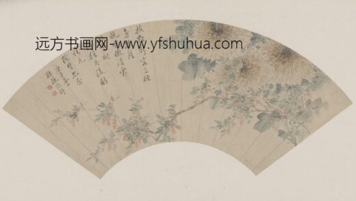 张舒秋花图扇页.jpg