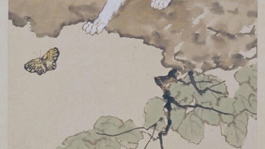 徐悲鸿秋桐猫蝶图轴.jpg