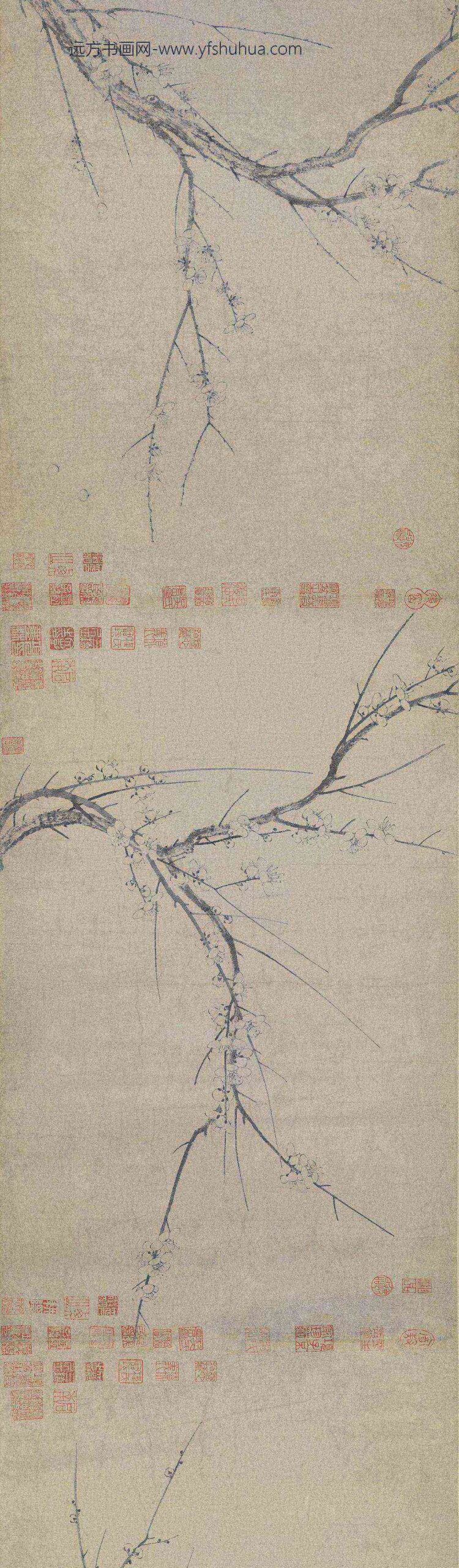 扬无咎四梅花卷_