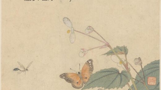 损之 金陵名笔集胜 画花蝴册页.jpg