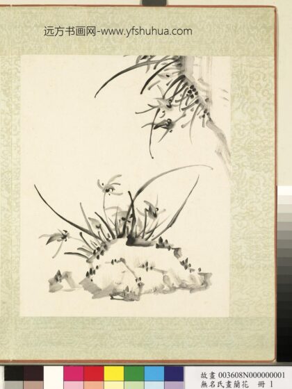 无名氏画兰花册 兰花（一）.jpg
