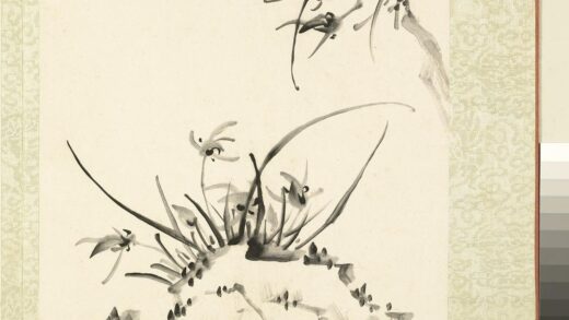 无名氏画兰花册 兰花（一）.jpg