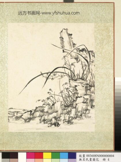 无名氏画兰花册 兰花（七）.jpg