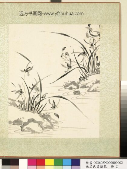 无名氏画兰花册 兰花（三）.jpg