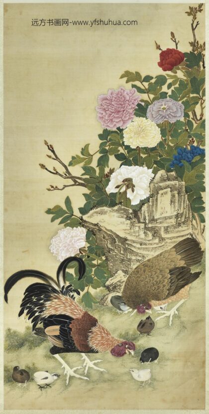 无名氏画富贵吉庆图轴.jpg