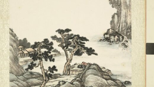 无名氏画山水册 松下听泉.jpg