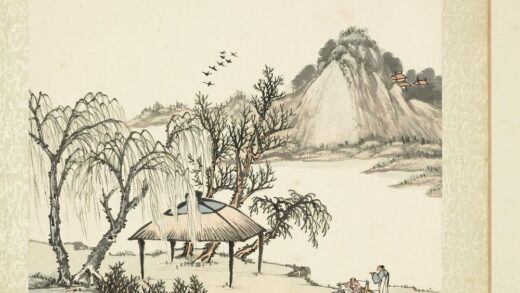 无名氏画山水册 江畔茅亭.jpg