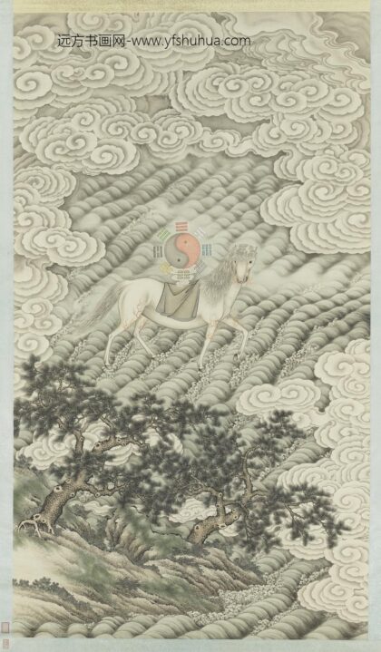 无名氏画海马献图轴.jpg