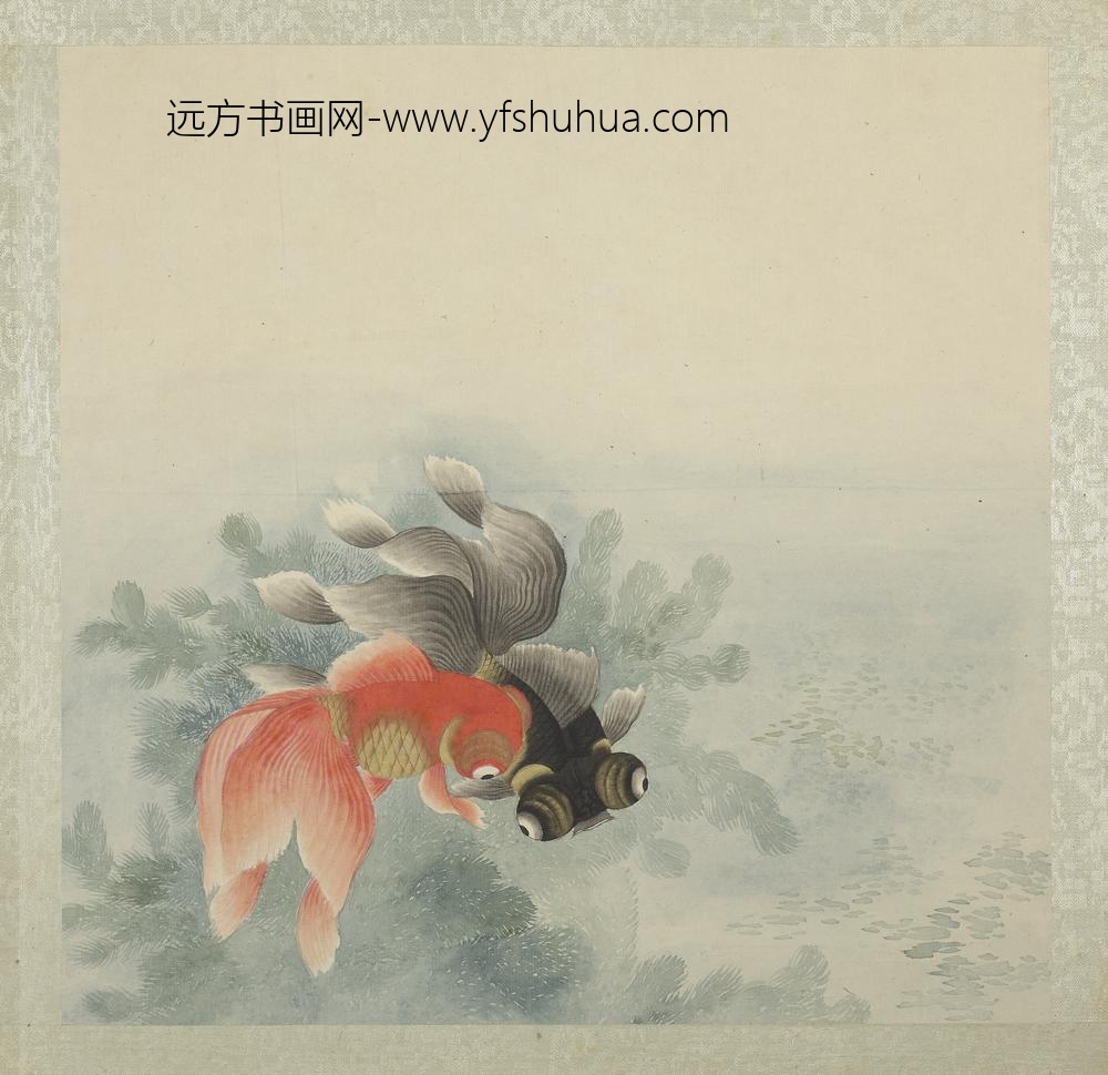 无名氏画鱼册-金鱼一
