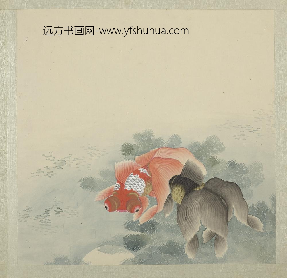 无名氏画鱼册-金鱼七