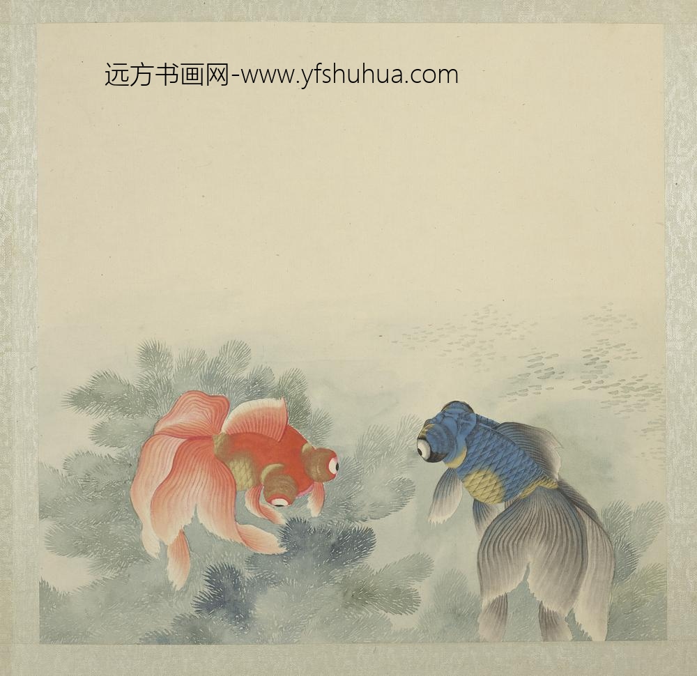无名氏画鱼册-金鱼五