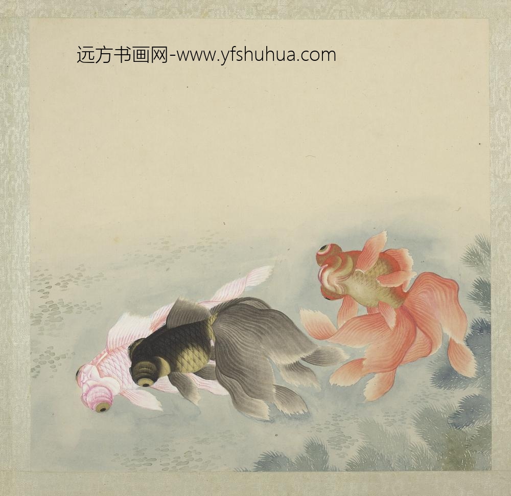 无名氏画鱼册-金鱼八
