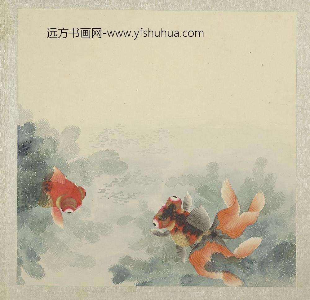 无名氏画鱼册-金鱼十一