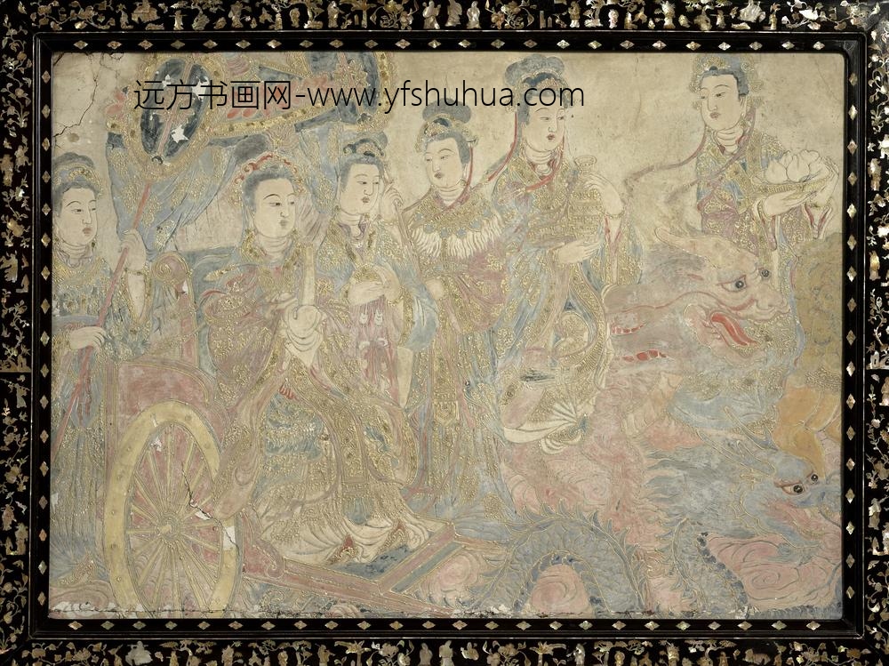 无款北方壁画随行菩萨