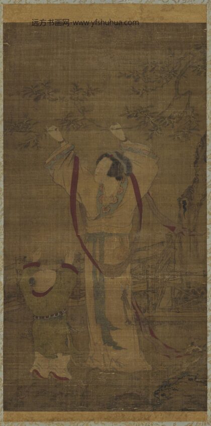 无款宫女折花轴无款宫女折花轴.jpg