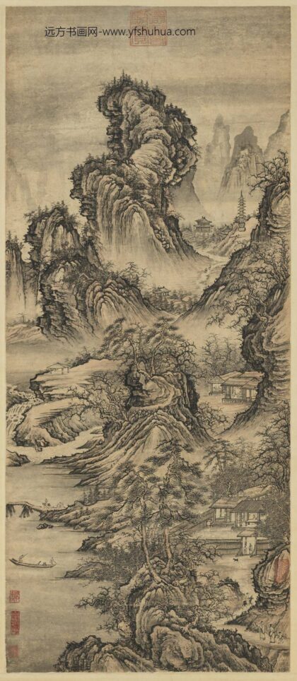 无款山水轴无款山水轴.jpg