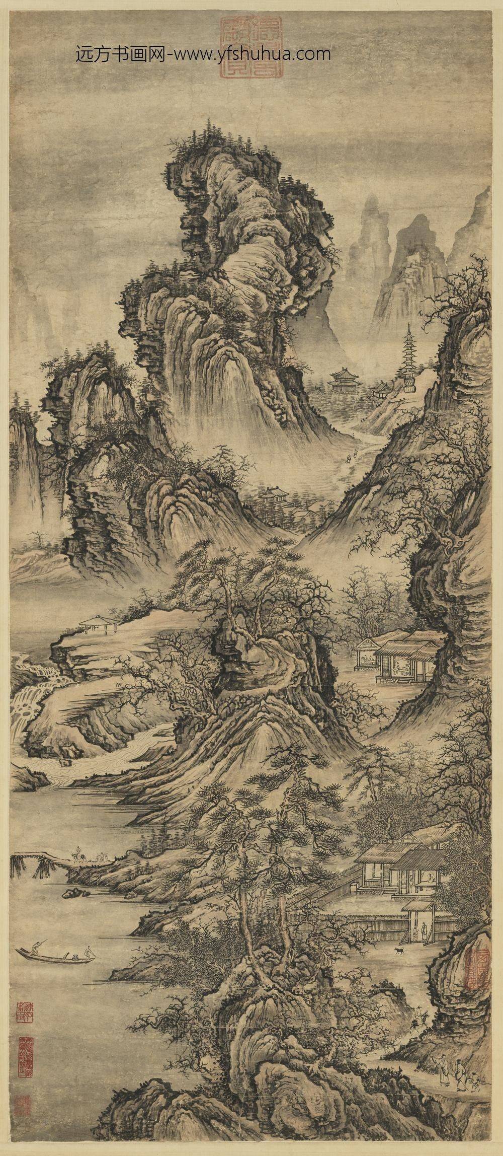 无款山水轴无款山水轴