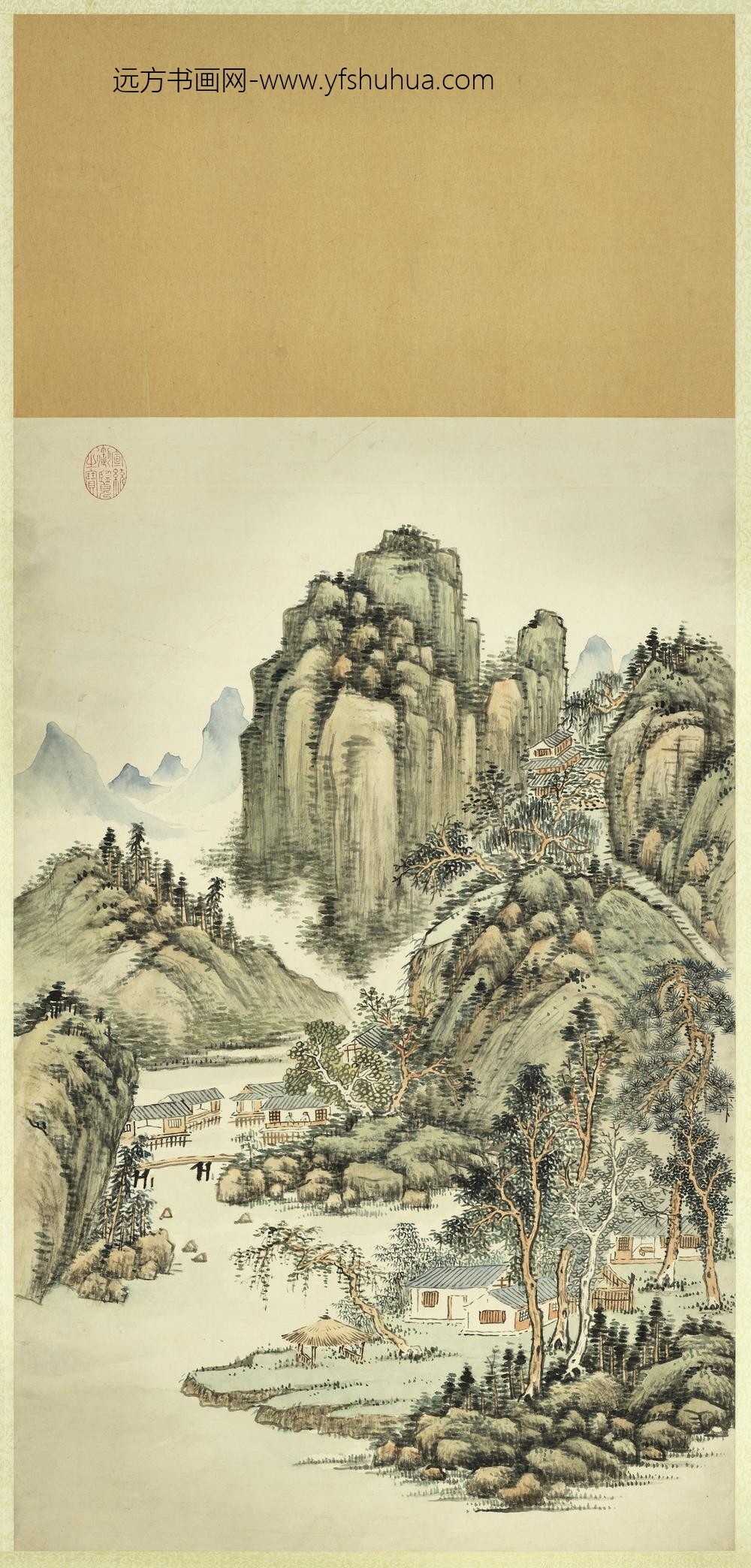 无款清晖娱景轴