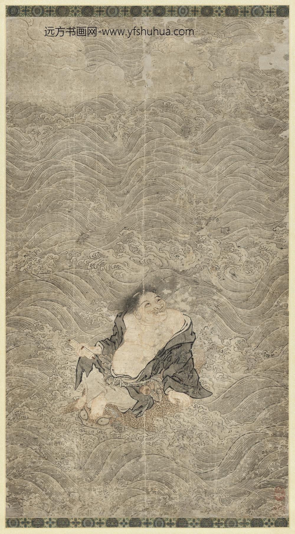 无款渡海仙人轴无款渡海仙人轴