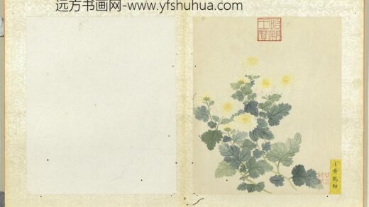 无款菊绘册册小黄鹤翎.jpg