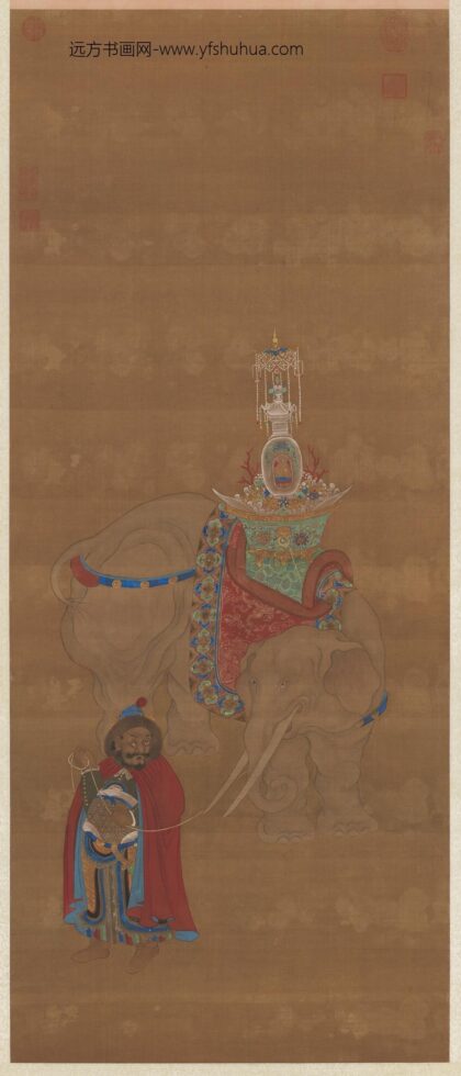 无款贡象图轴.jpg