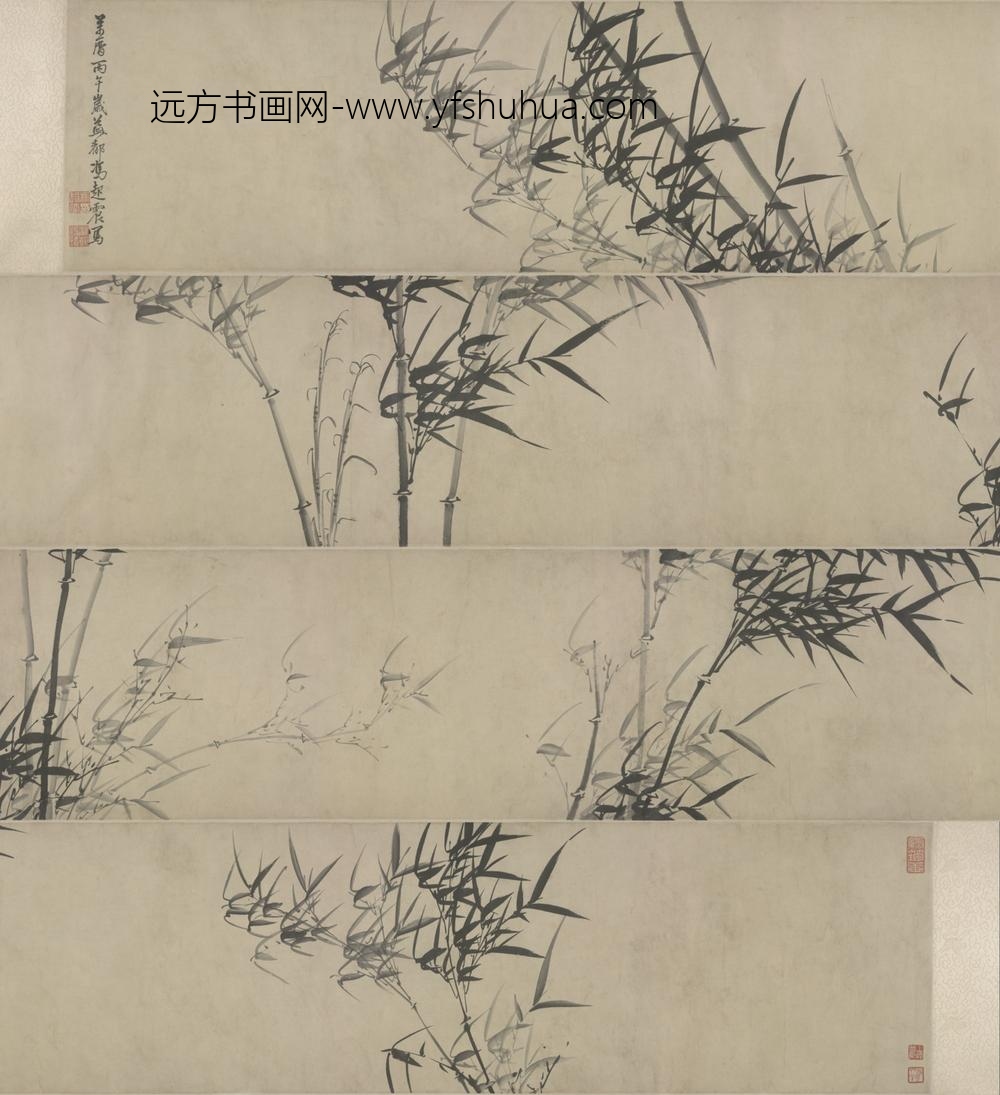 明-冯起震墨竹图卷