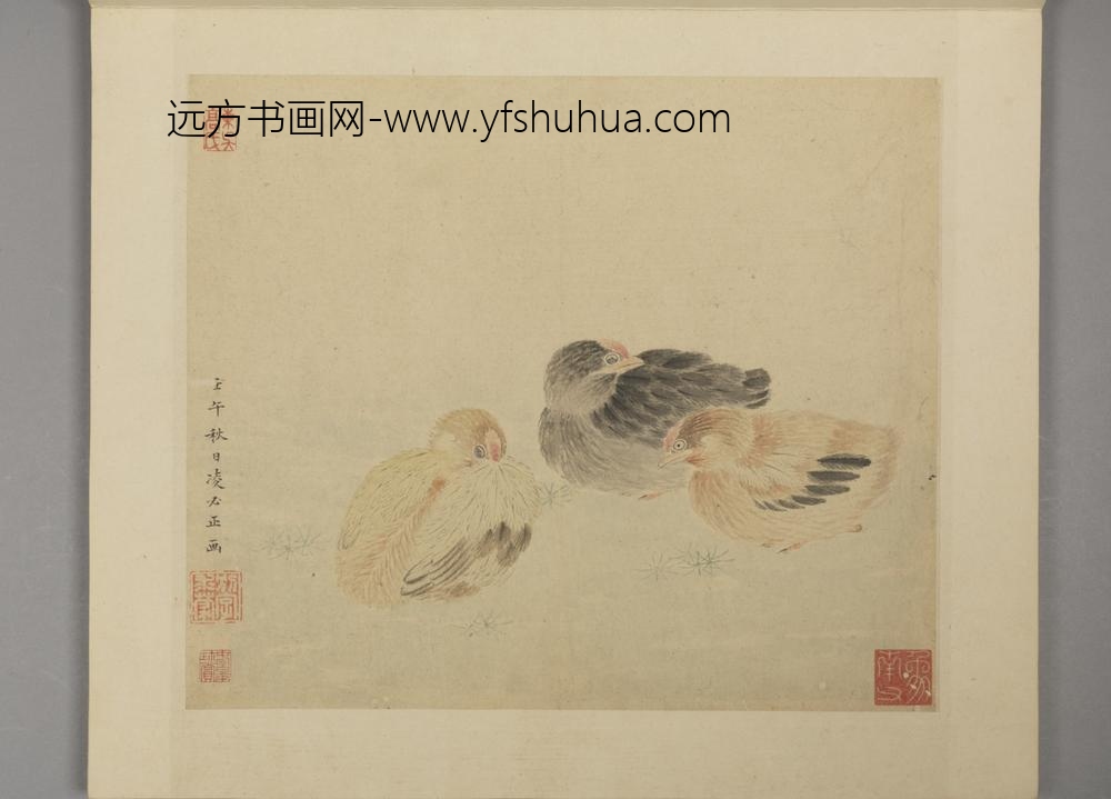 明-凌必正花鸟册-