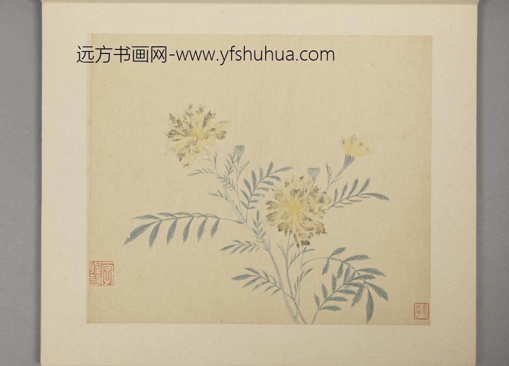 明-凌必正花鸟册-