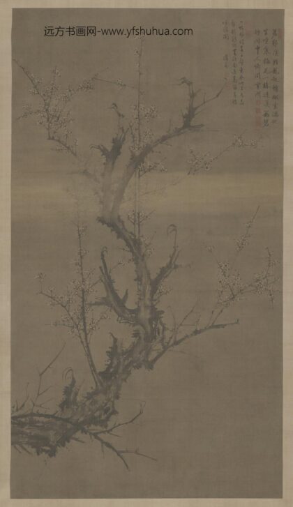 明 刘世儒墨梅轴.jpg
