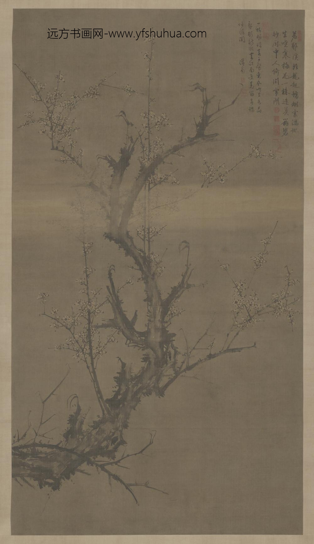 明-刘世儒墨梅轴