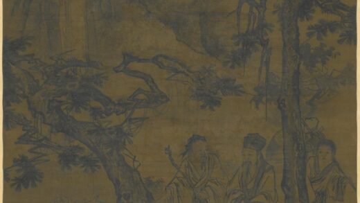 明 史文松下老人图轴.jpg