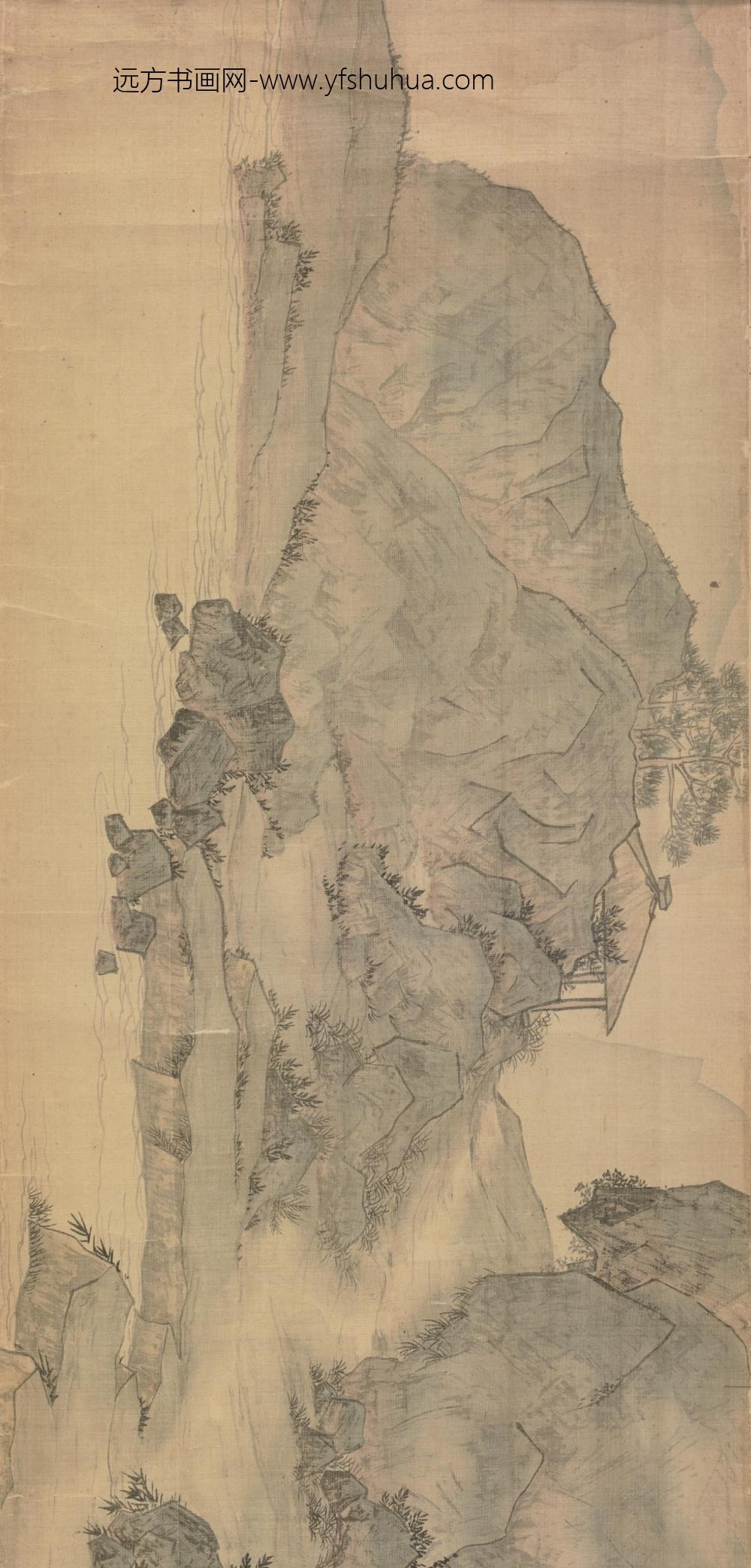 明-叶澄山水人物图卷_